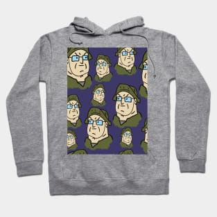 big lez pattern Hoodie